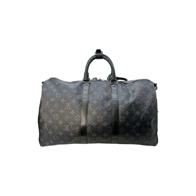 Louis Vuitton bags with a zippered interior pocket for better organizationLouis Vuitton Monogram Eclipse Keepall Bandoulière 45